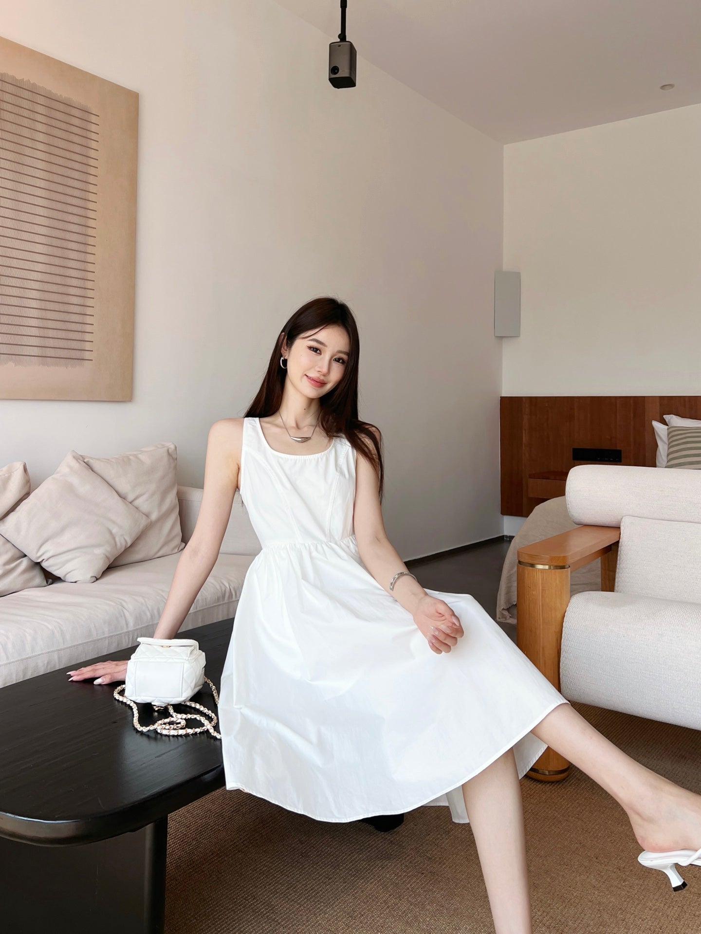 Pra* 25ss Cotton canvas dress