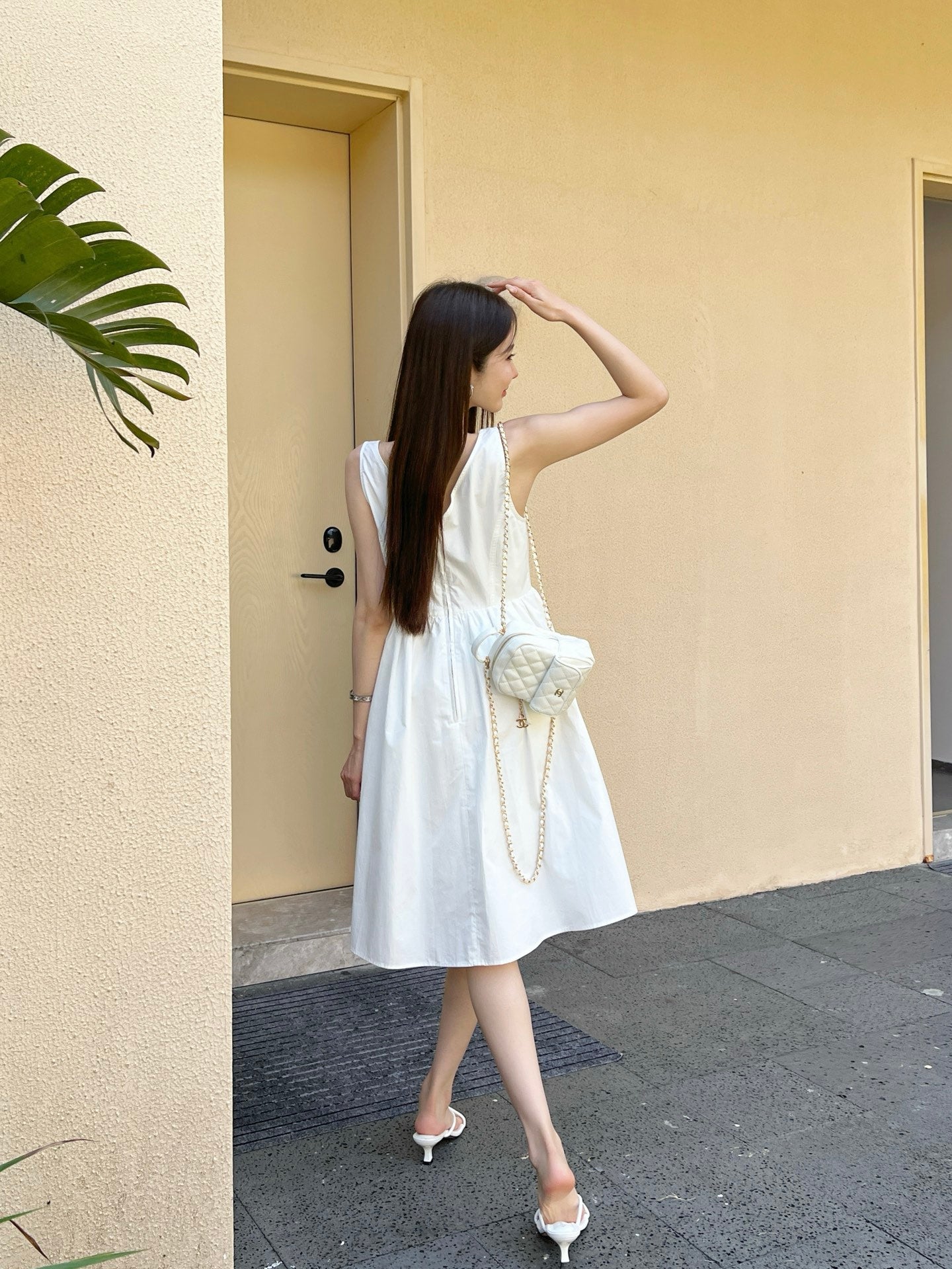 Pra* 25ss Cotton canvas dress