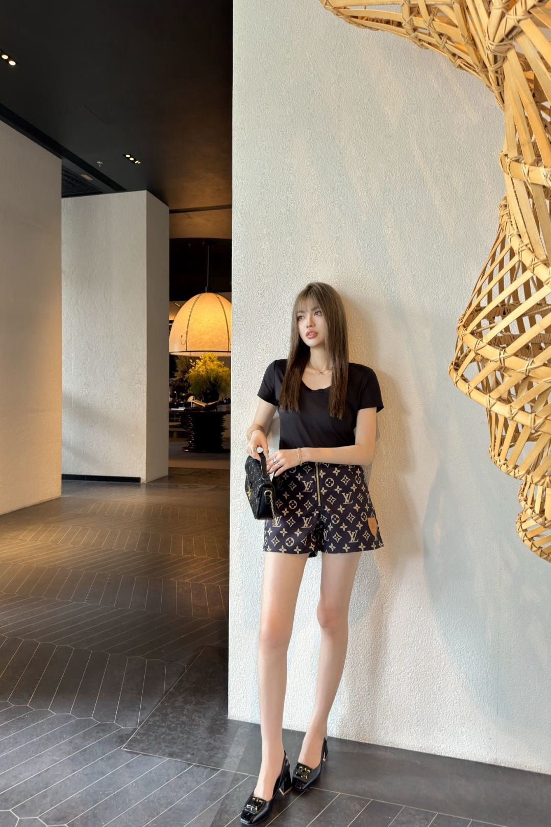 Loui* 25ss monogram printed shorts