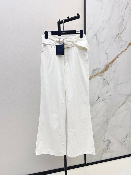 Loui* 25ss belted denim pants