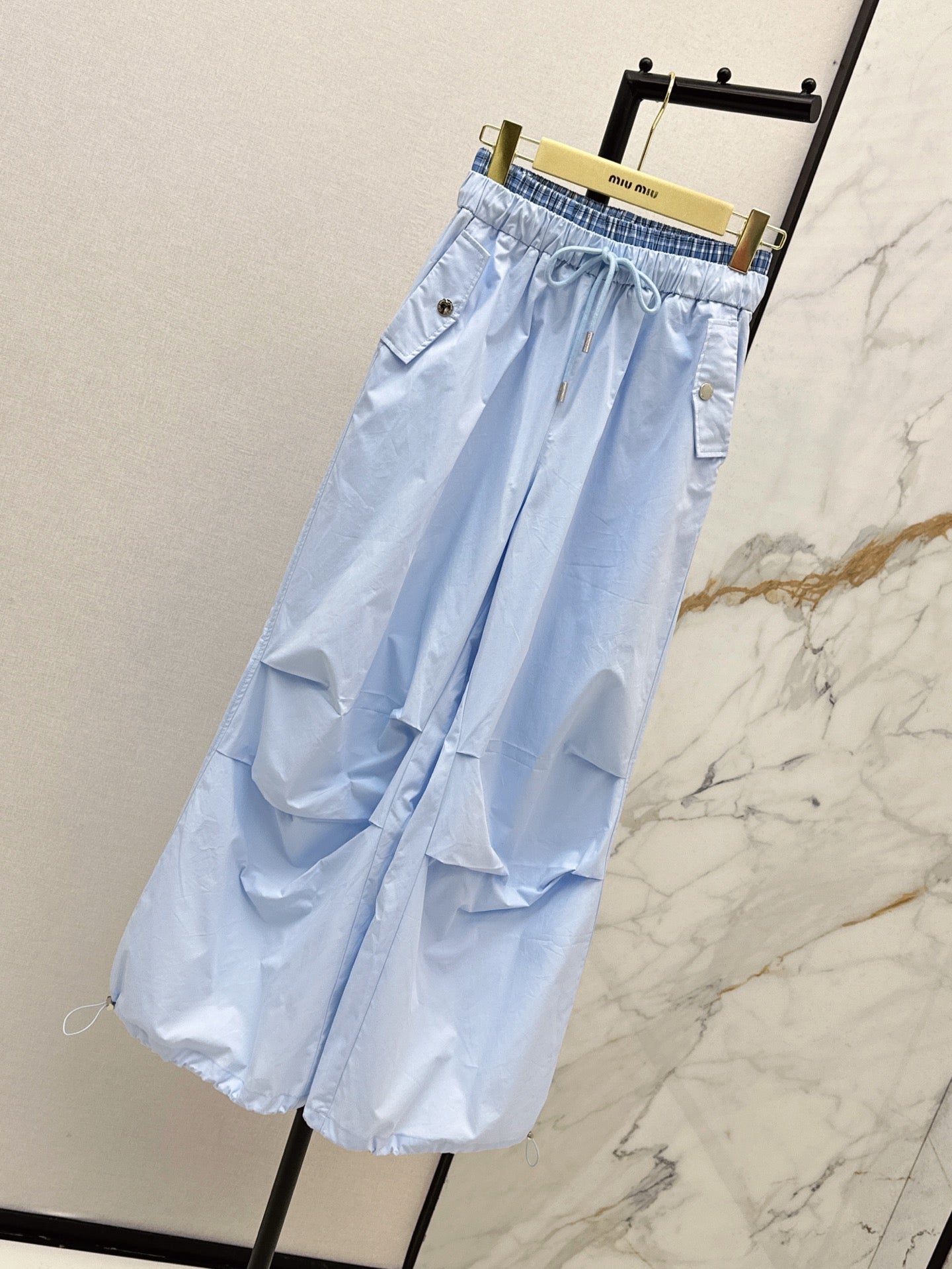 M*u 25ss cotton wide-leg  cargo pants