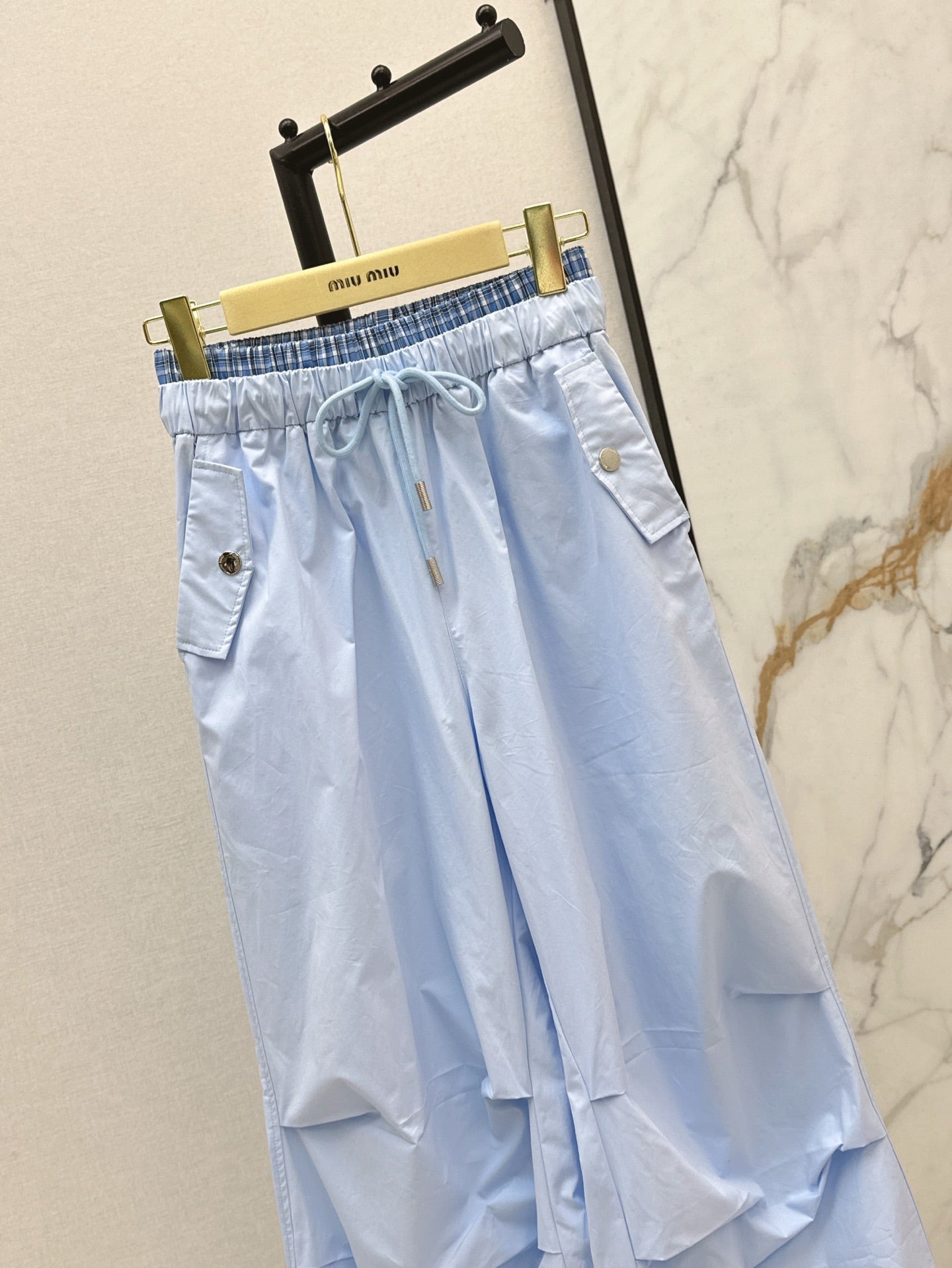 M*u 25ss cotton wide-leg  cargo pants