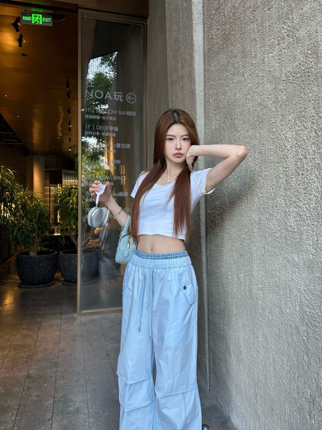 M*u 25ss cotton wide-leg  cargo pants