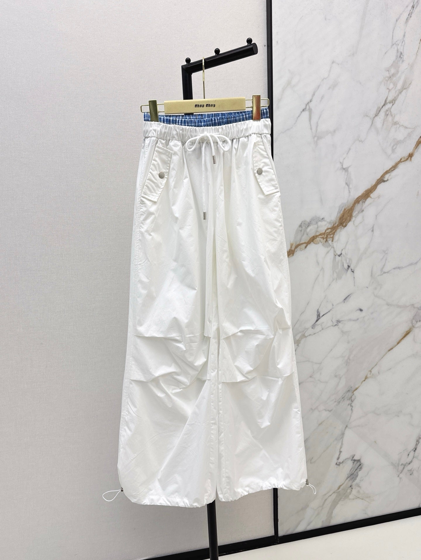 M*u 25ss cotton wide-leg  cargo pants