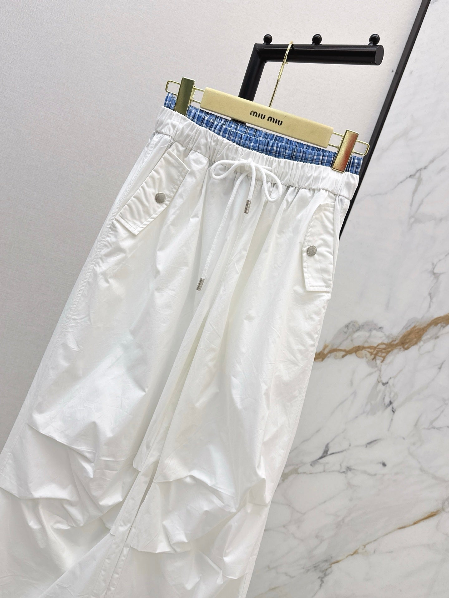 M*u 25ss cotton wide-leg  cargo pants