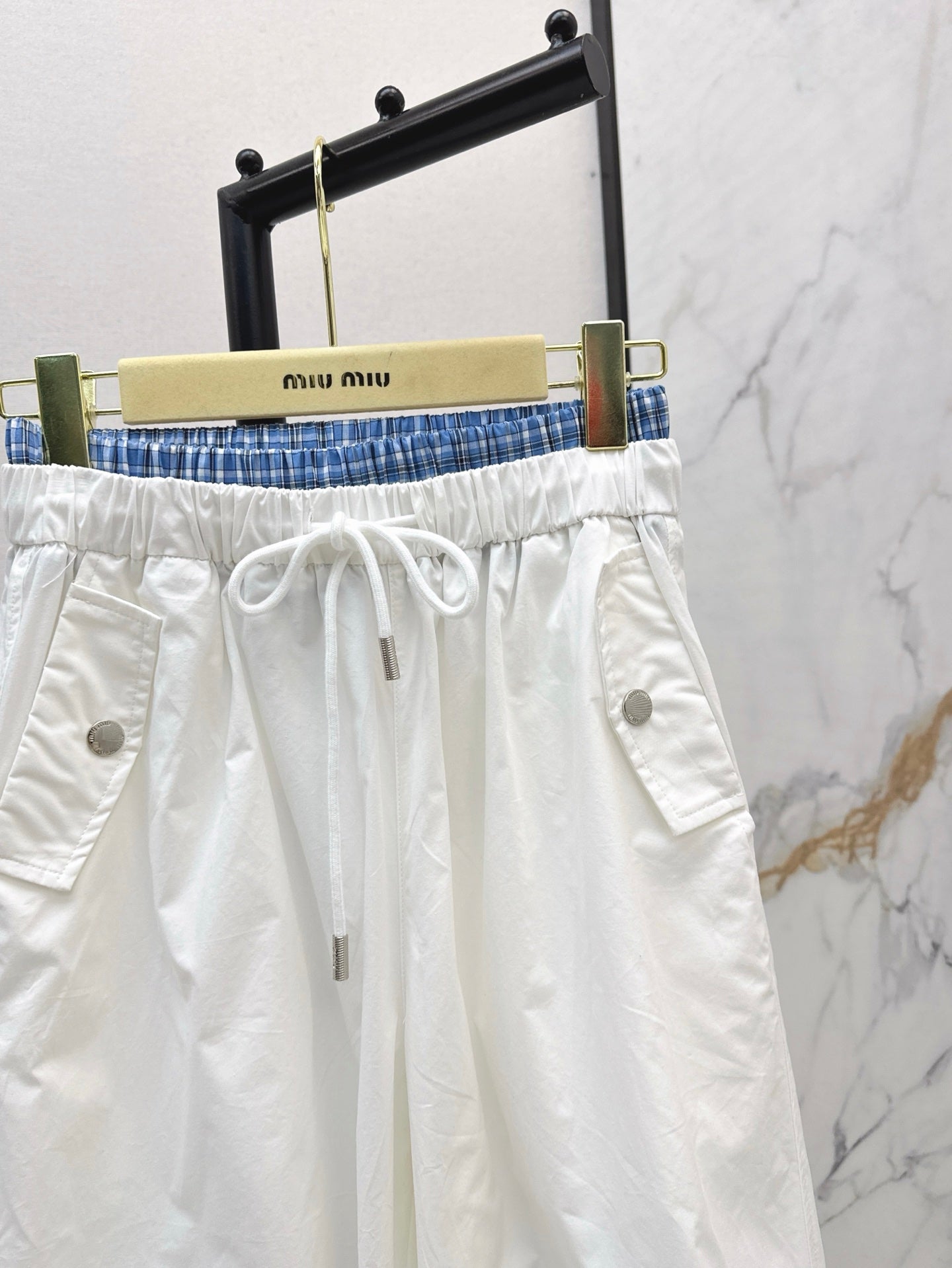 M*u 25ss cotton wide-leg  cargo pants