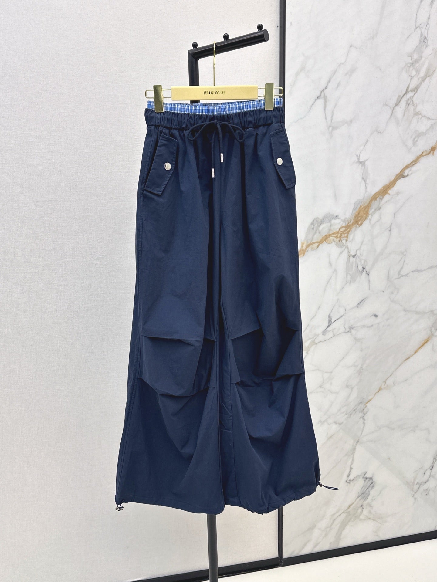 M*u 25ss cotton wide-leg  cargo pants