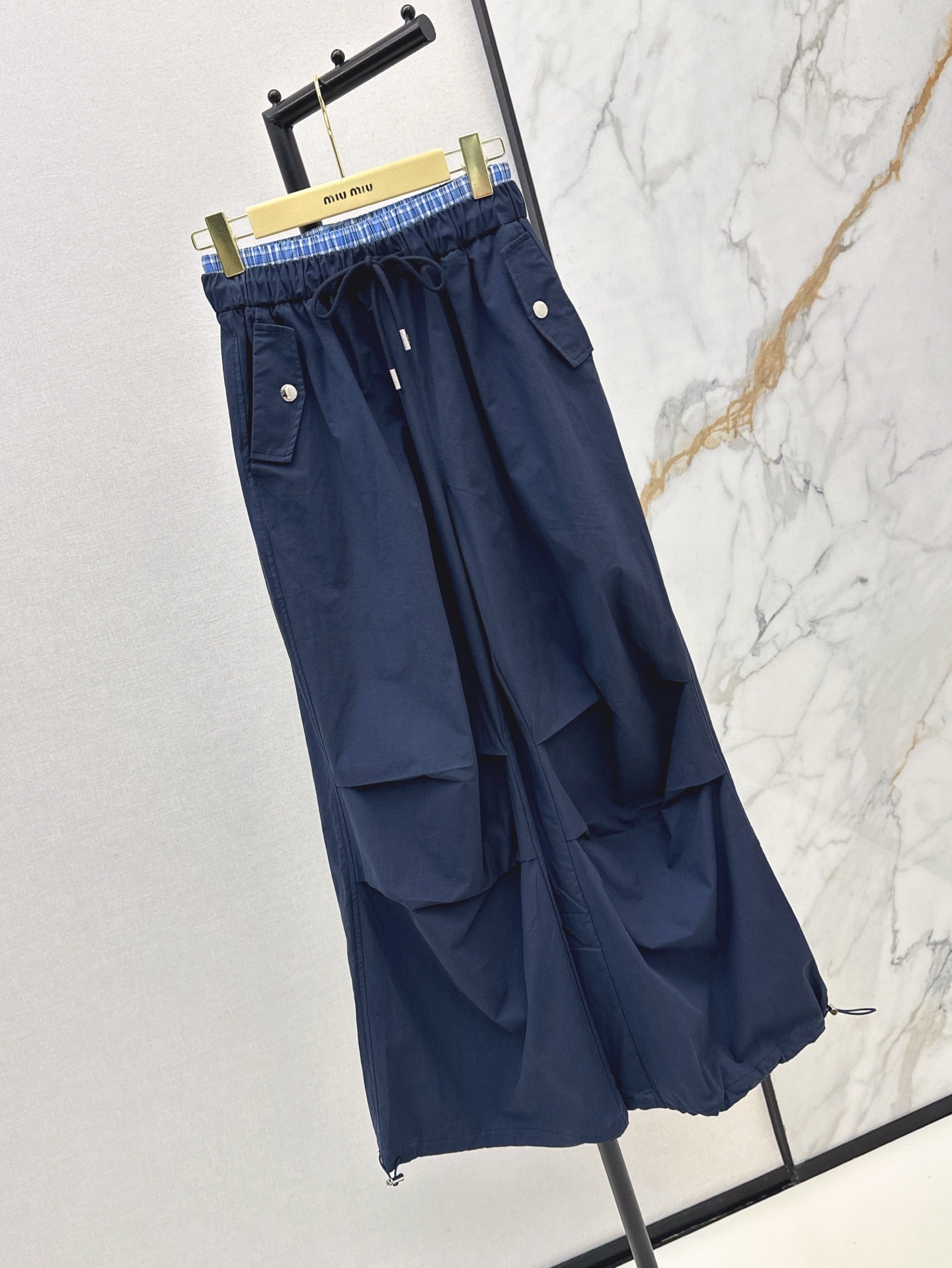 M*u 25ss cotton wide-leg  cargo pants