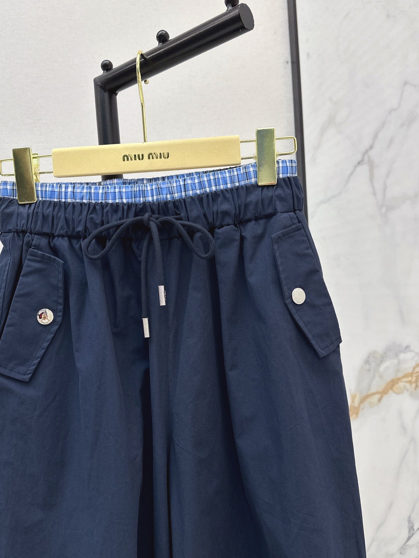 M*u 25ss cotton wide-leg  cargo pants