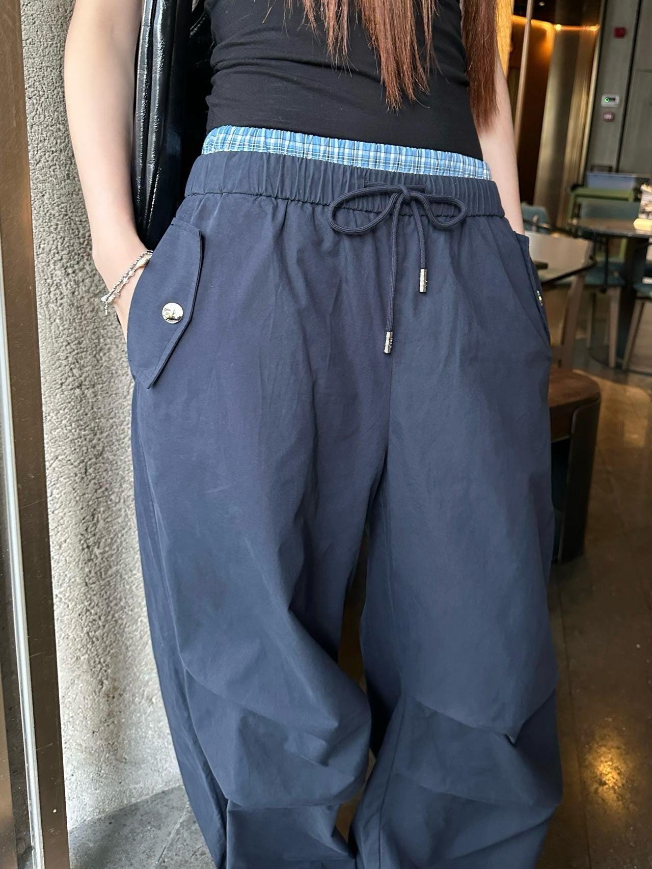 M*u 25ss cotton wide-leg  cargo pants