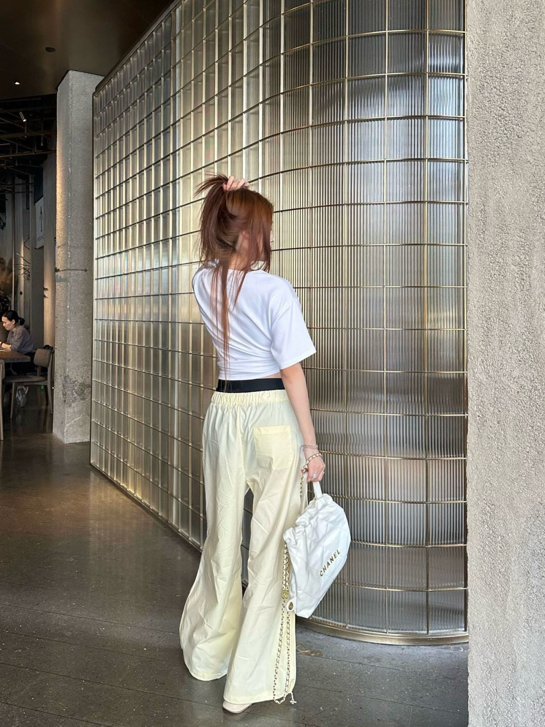 MMargi* 25ss cotton wide-leg  cargo pants