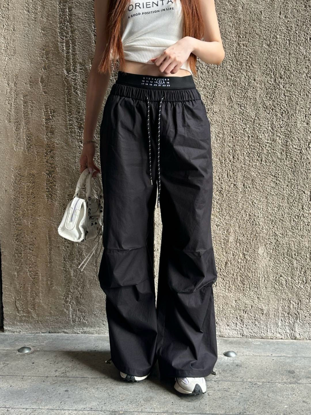 MMargi* 25ss cotton wide-leg  cargo pants