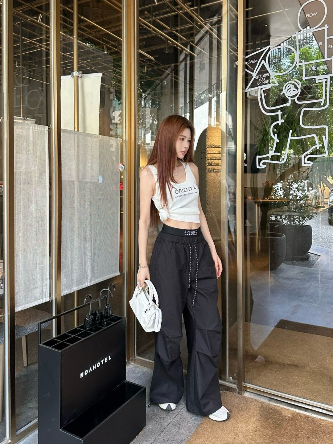 MMargi* 25ss cotton wide-leg  cargo pants