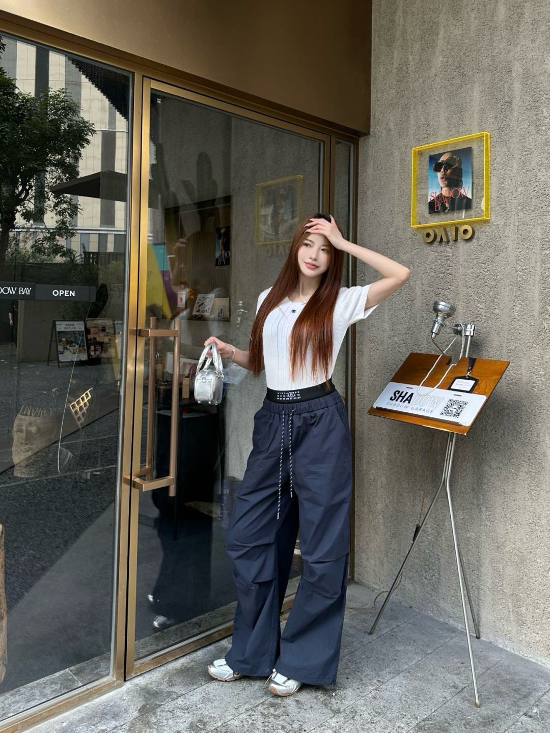 MMargi* 25ss cotton wide-leg  cargo pants