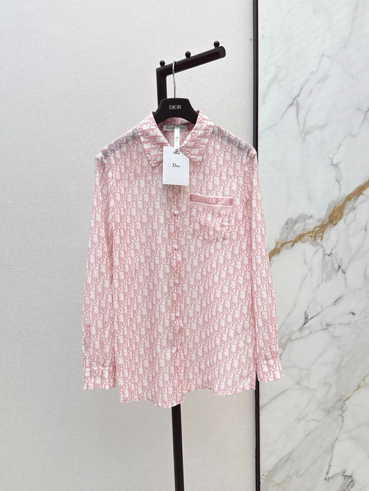 D*r 25ss Oblique printed shirt