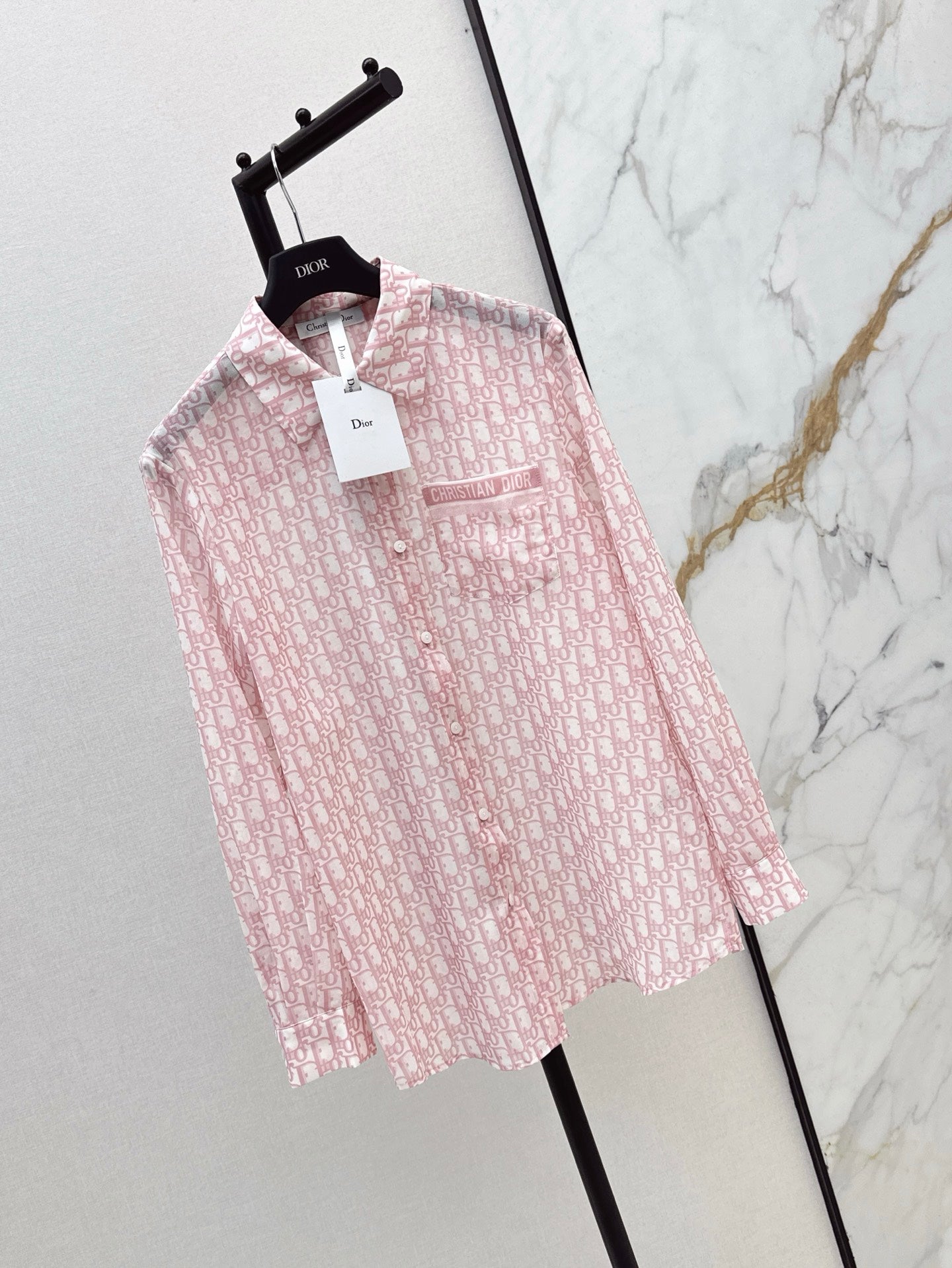 D*r 25ss Oblique printed shirt