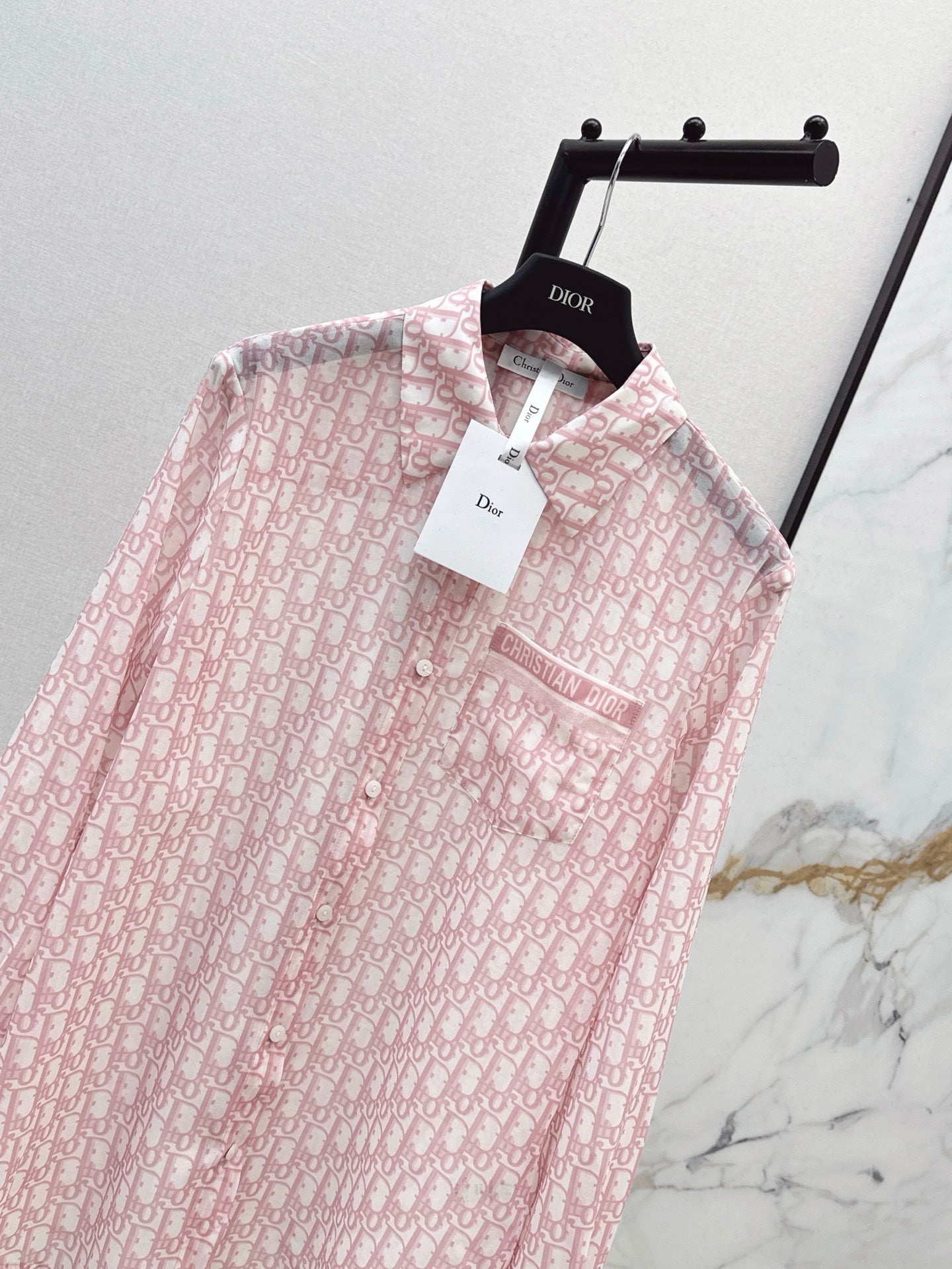 D*r 25ss Oblique printed shirt