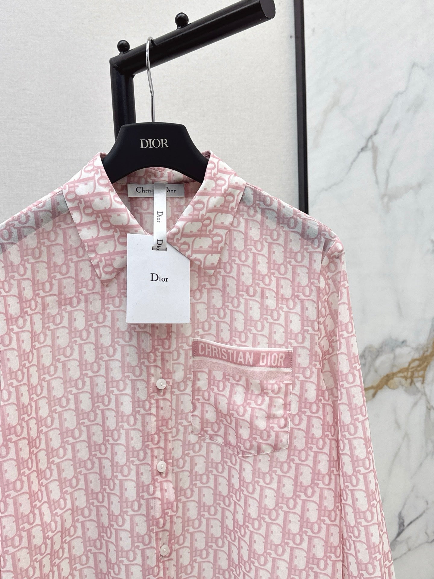 D*r 25ss Oblique printed shirt