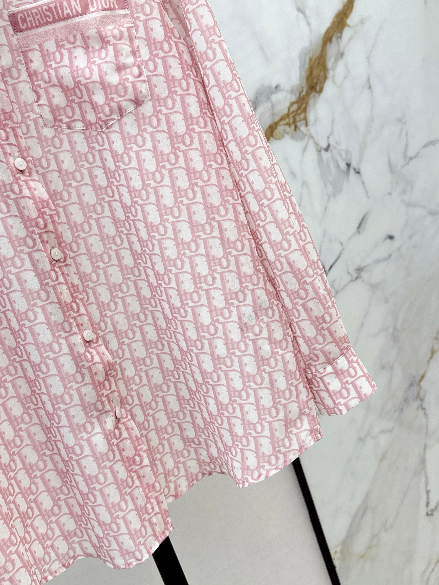 D*r 25ss Oblique printed shirt