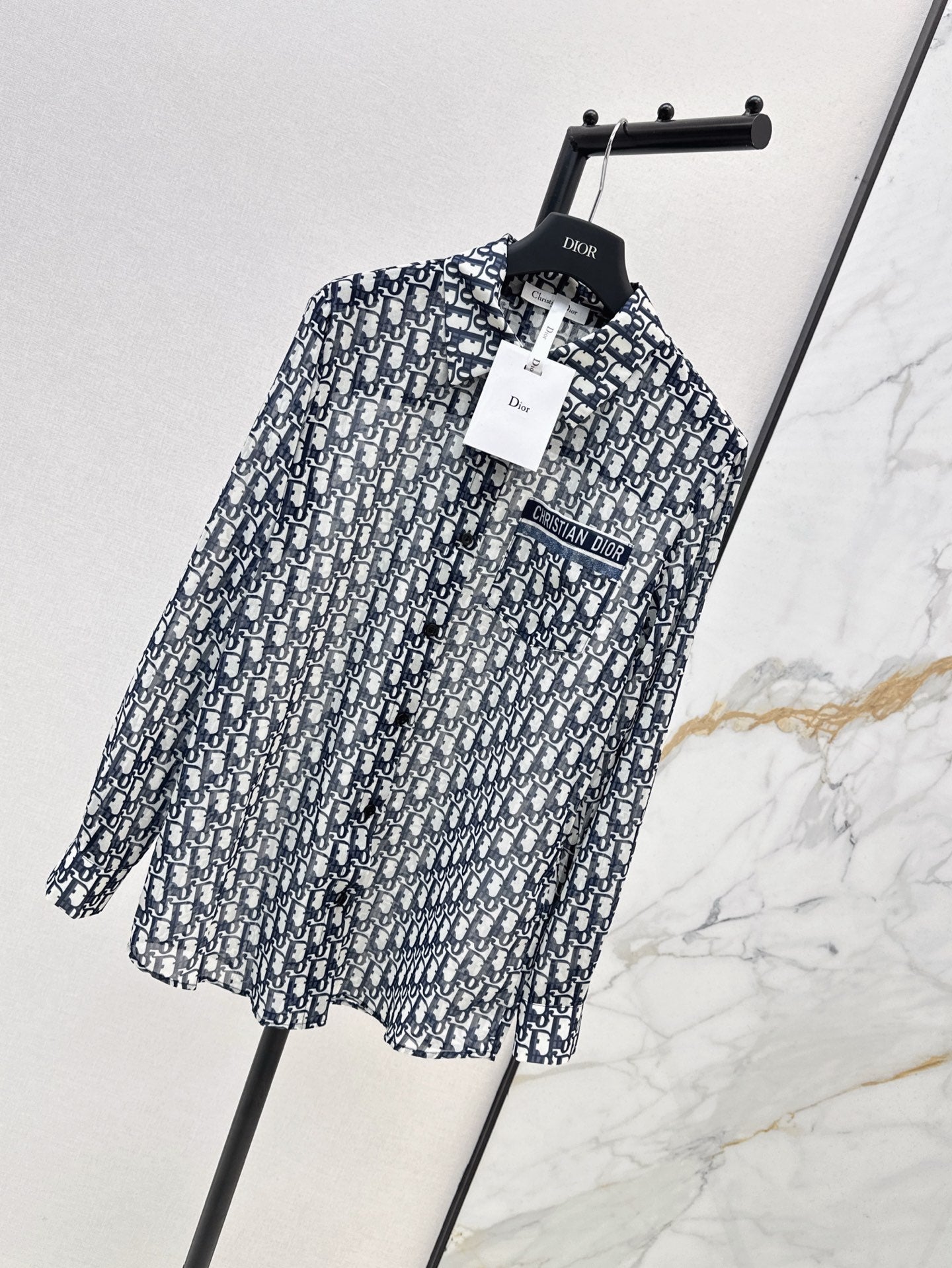 D*r 25ss Oblique printed shirt