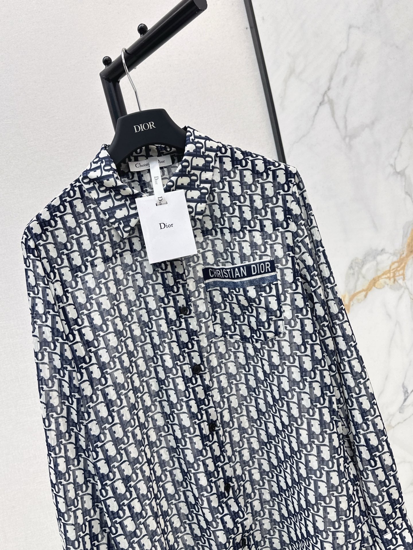 D*r 25ss Oblique printed shirt