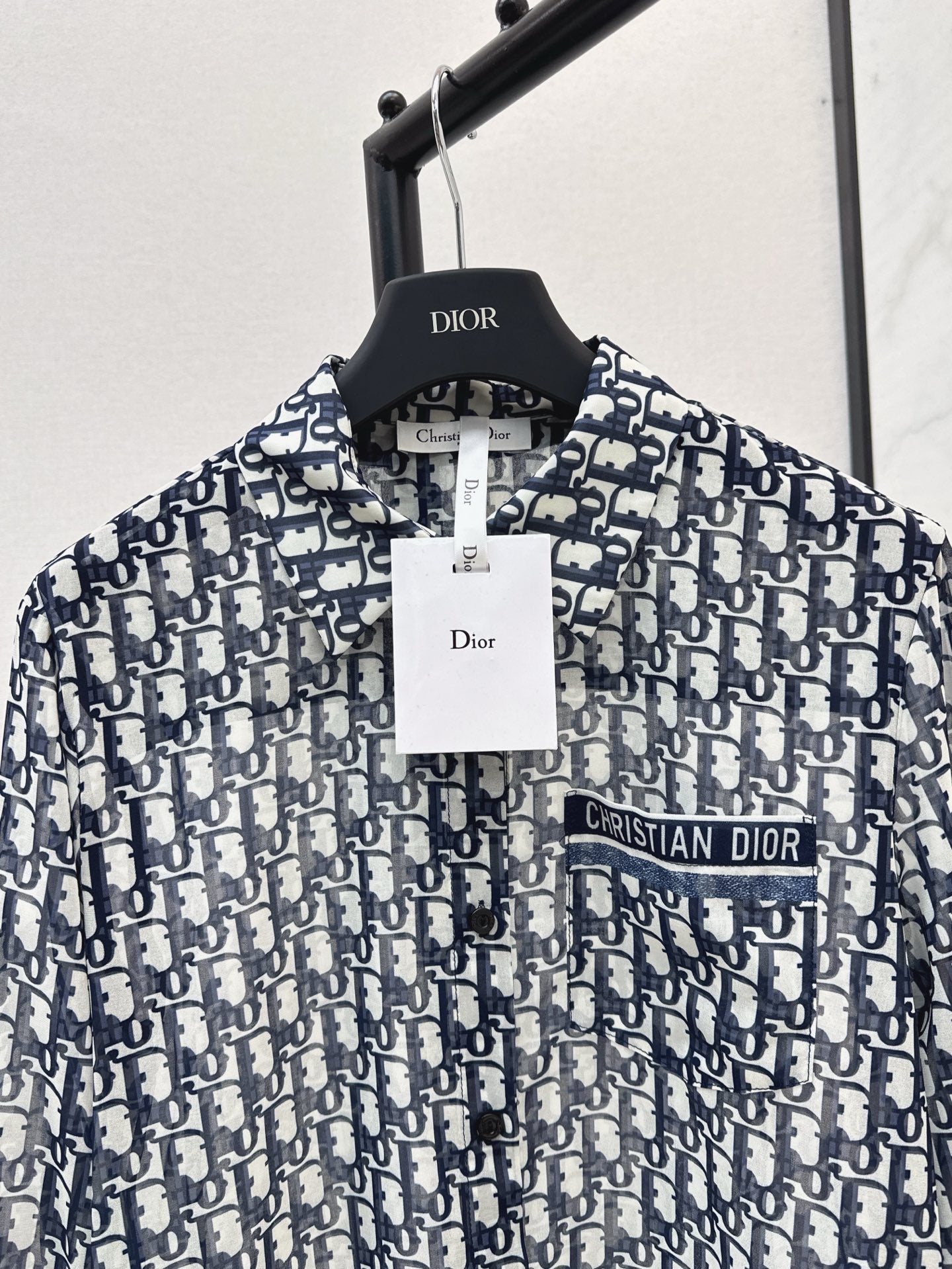D*r 25ss Oblique printed shirt