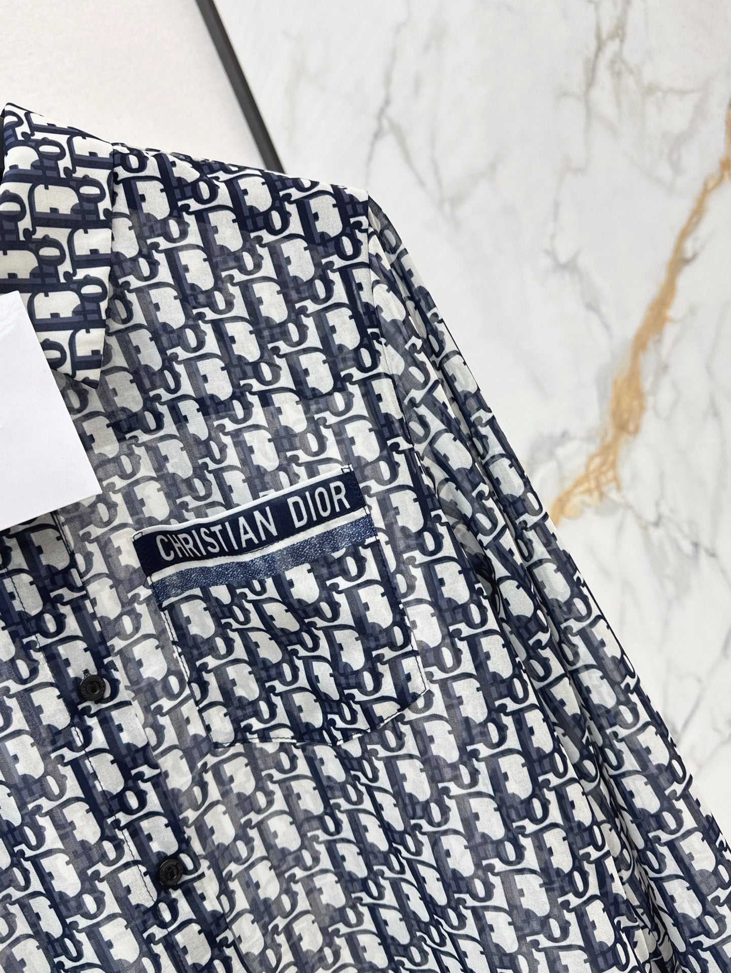 D*r 25ss Oblique printed shirt