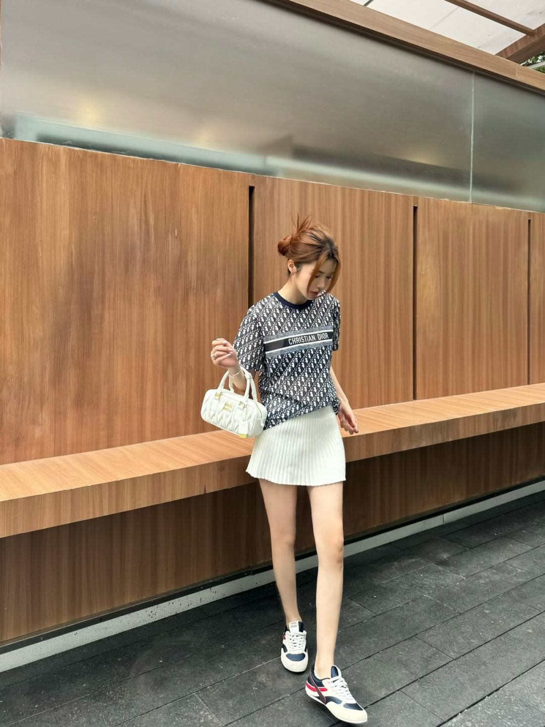 D*r 25ss Oblique printed T-shirt