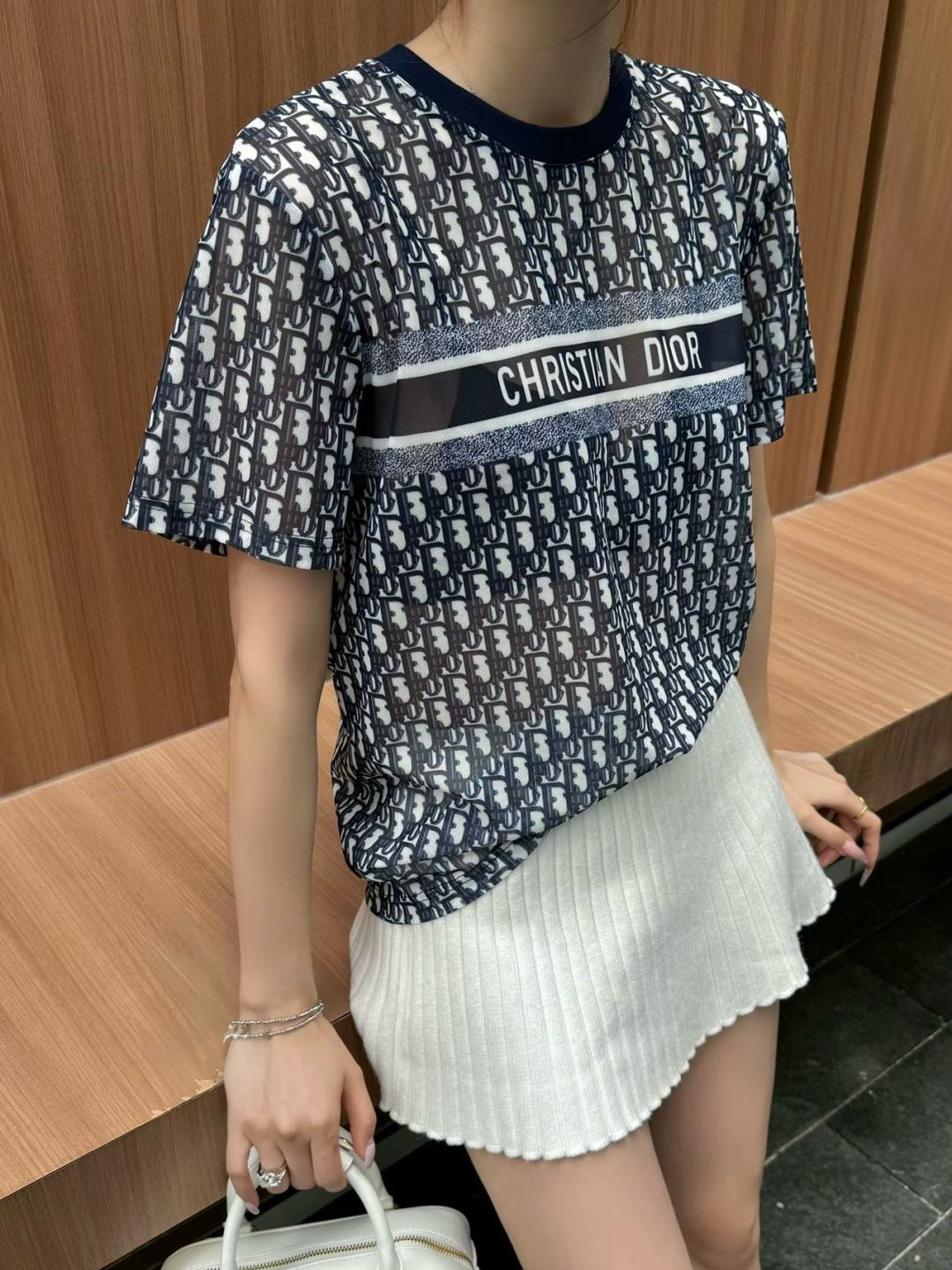 D*r 25ss Oblique printed T-shirt