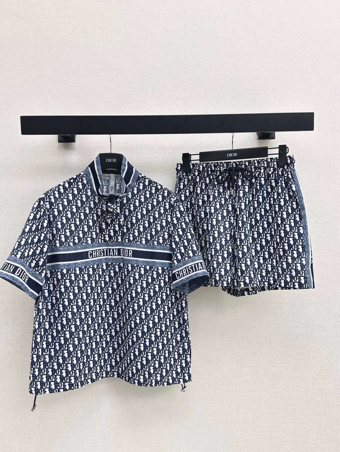 D*r 25ss Oblique printed top + waist shorts set