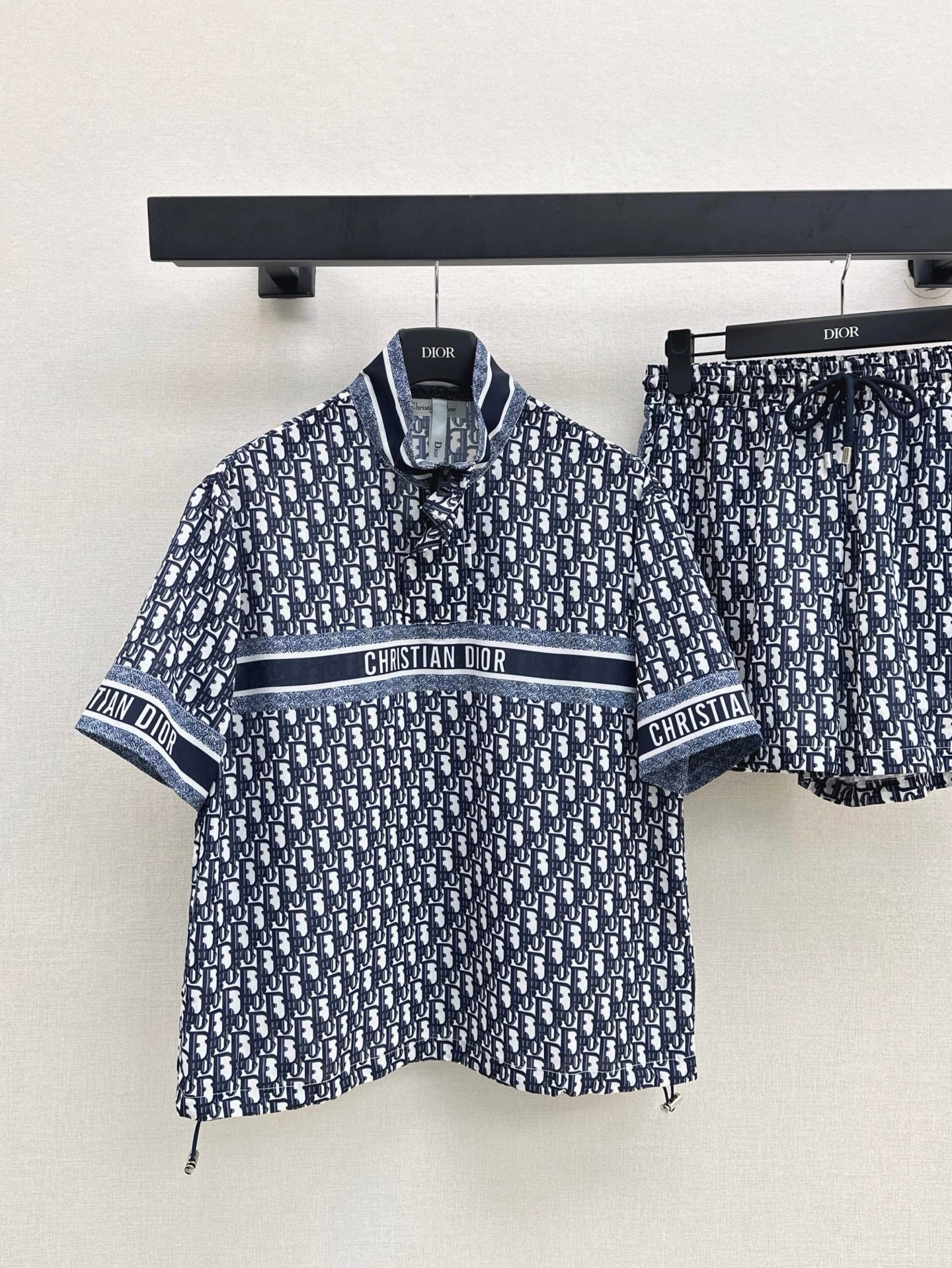 D*r 25ss Oblique printed top + waist shorts set