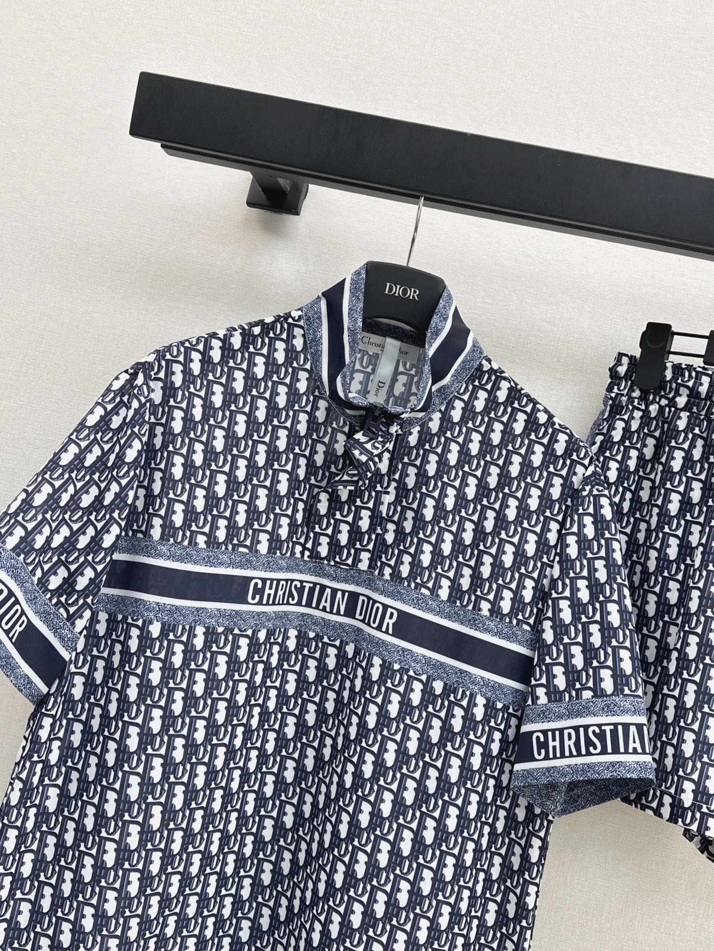 D*r 25ss Oblique printed top + waist shorts set