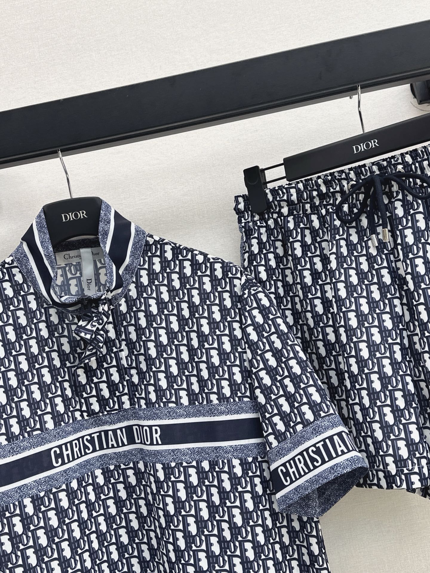 D*r 25ss Oblique printed top + waist shorts set