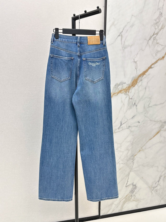 D*r 25ss bee logo embroidered denim pants