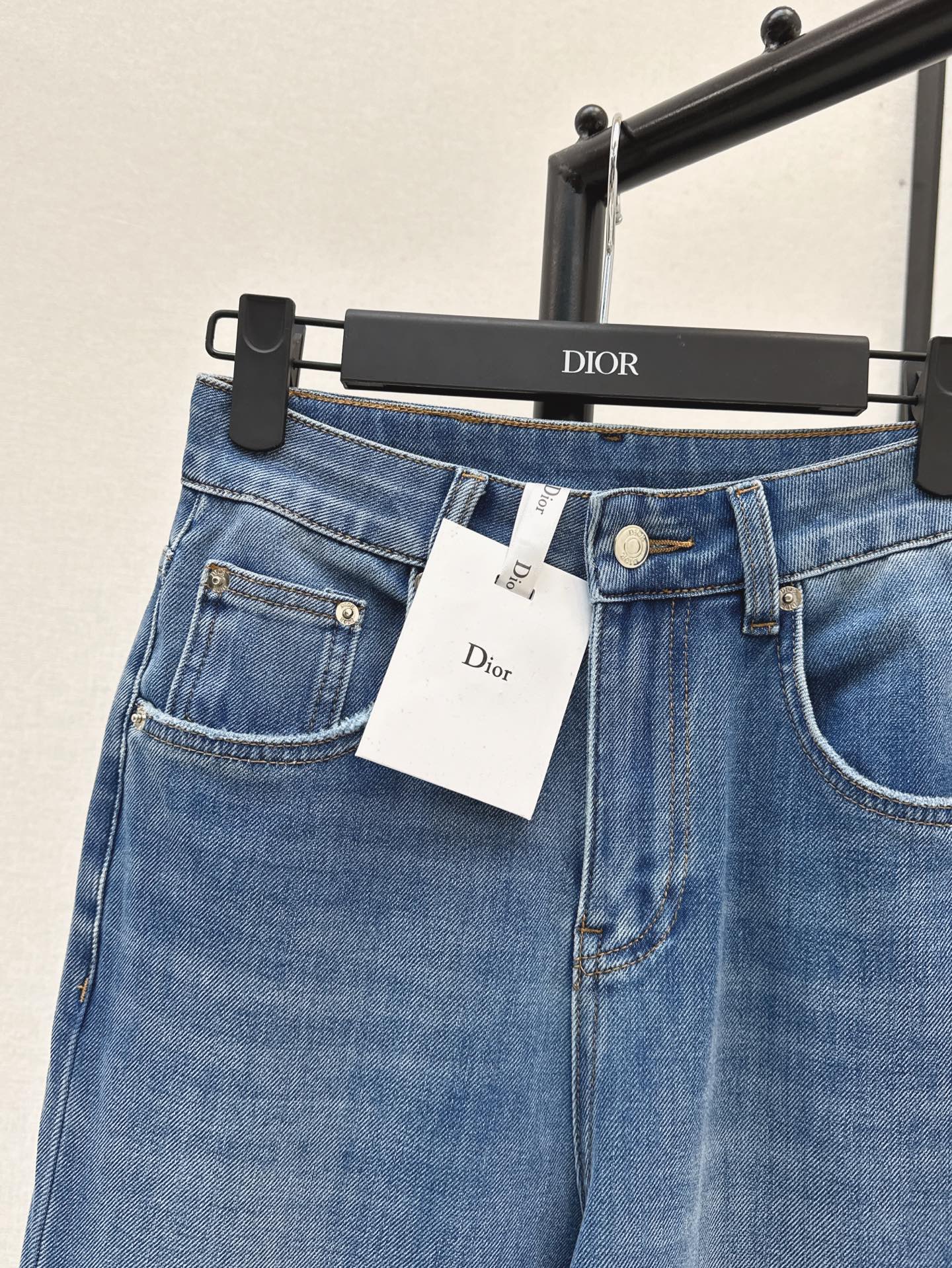 D*r 25ss bee logo embroidered denim pants