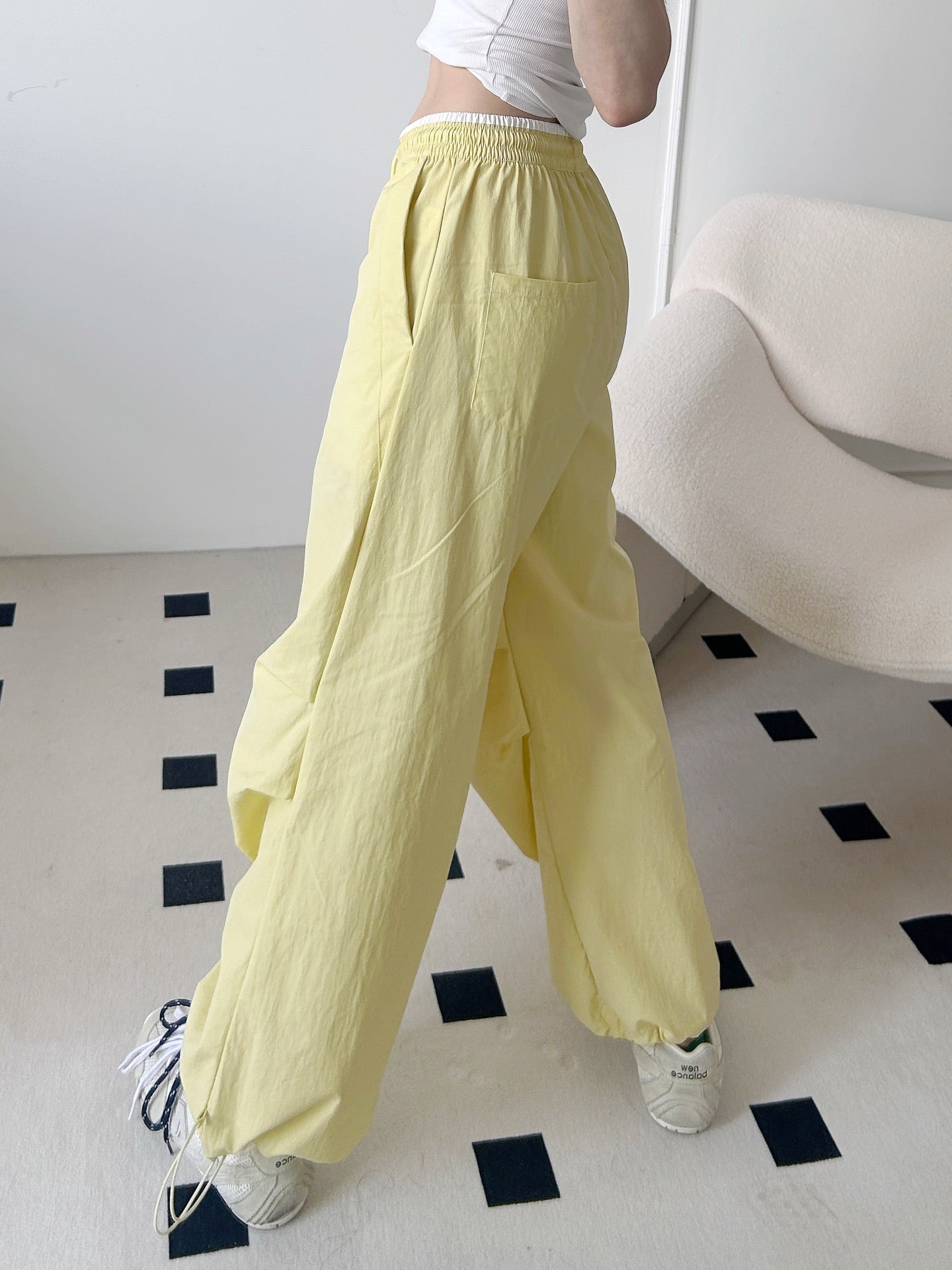 C*nel 25ss cotton wide-leg cargo pants