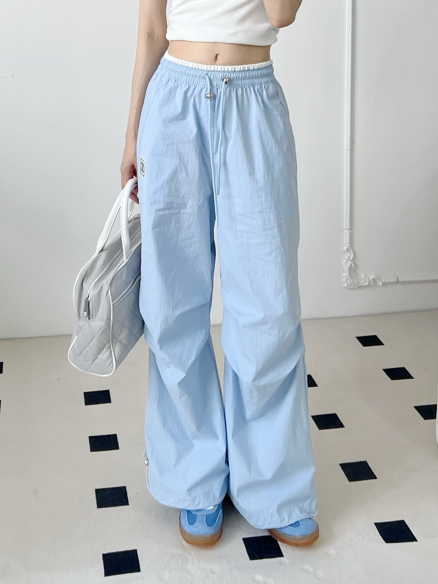 C*nel 25ss cotton wide-leg cargo pants