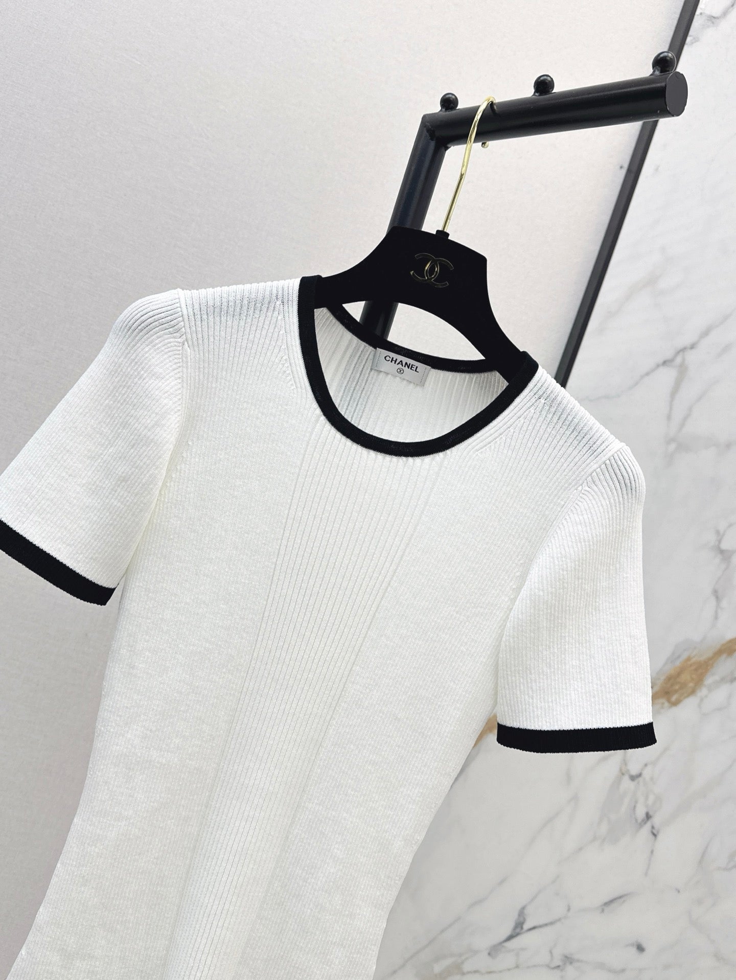 C*nel 25ss colorblock knitted top