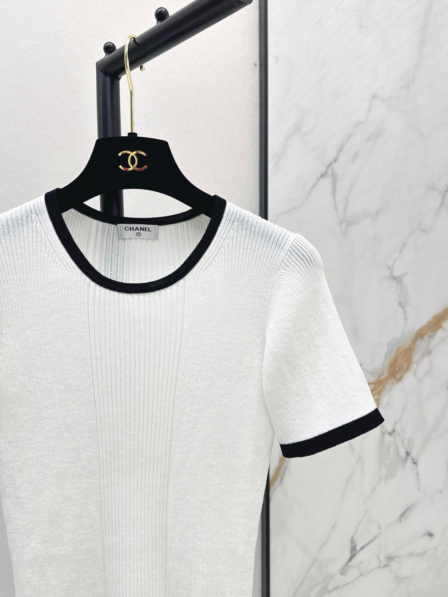 C*nel 25ss colorblock knitted top