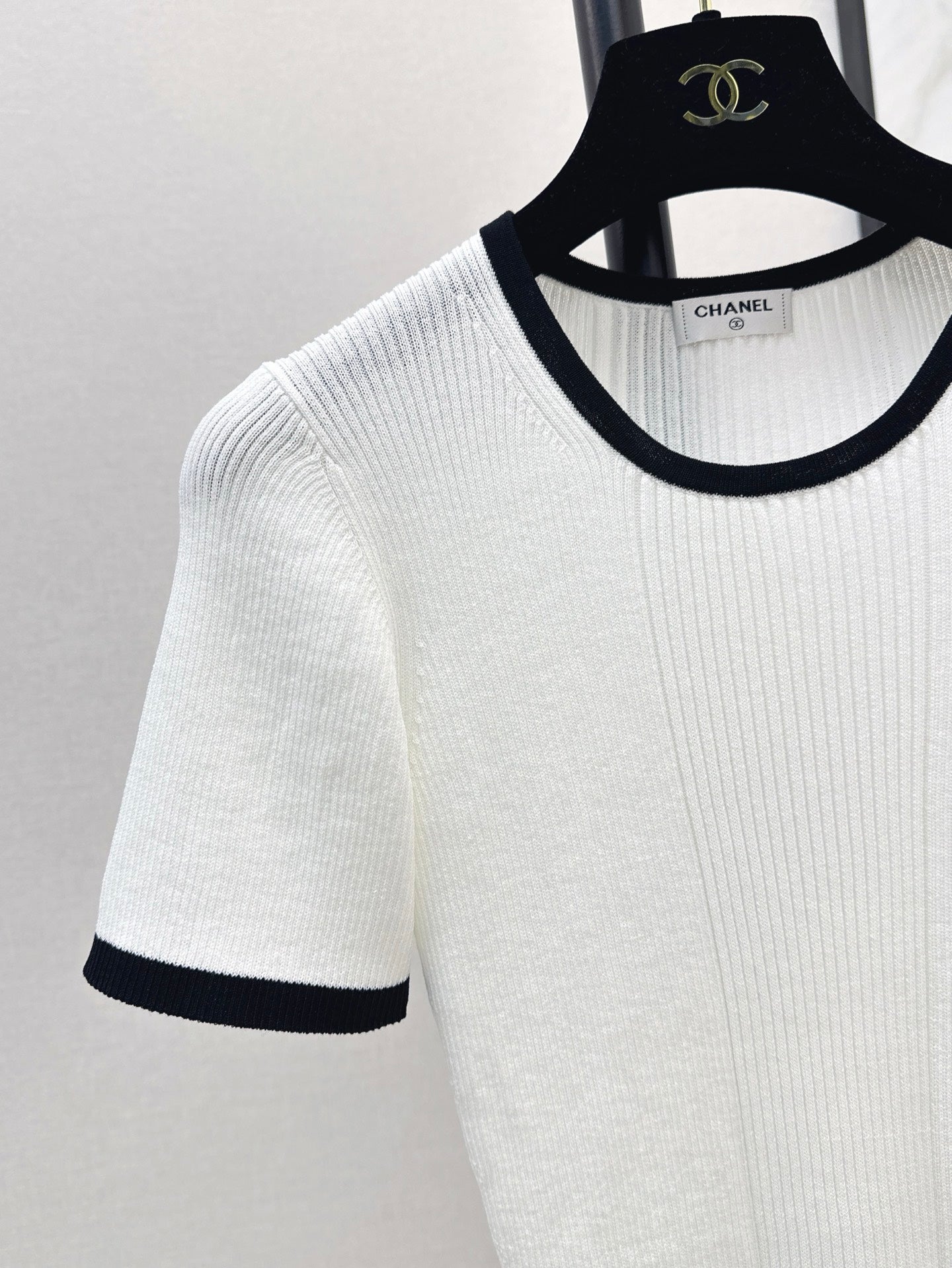 C*nel 25ss colorblock knitted top