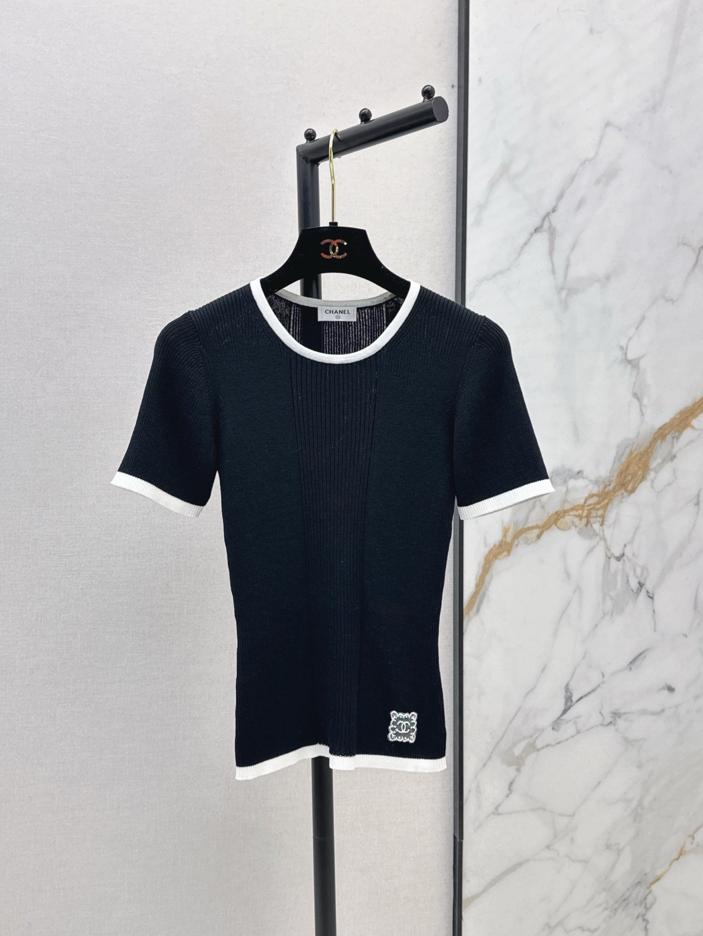 C*nel 25ss colorblock knitted top