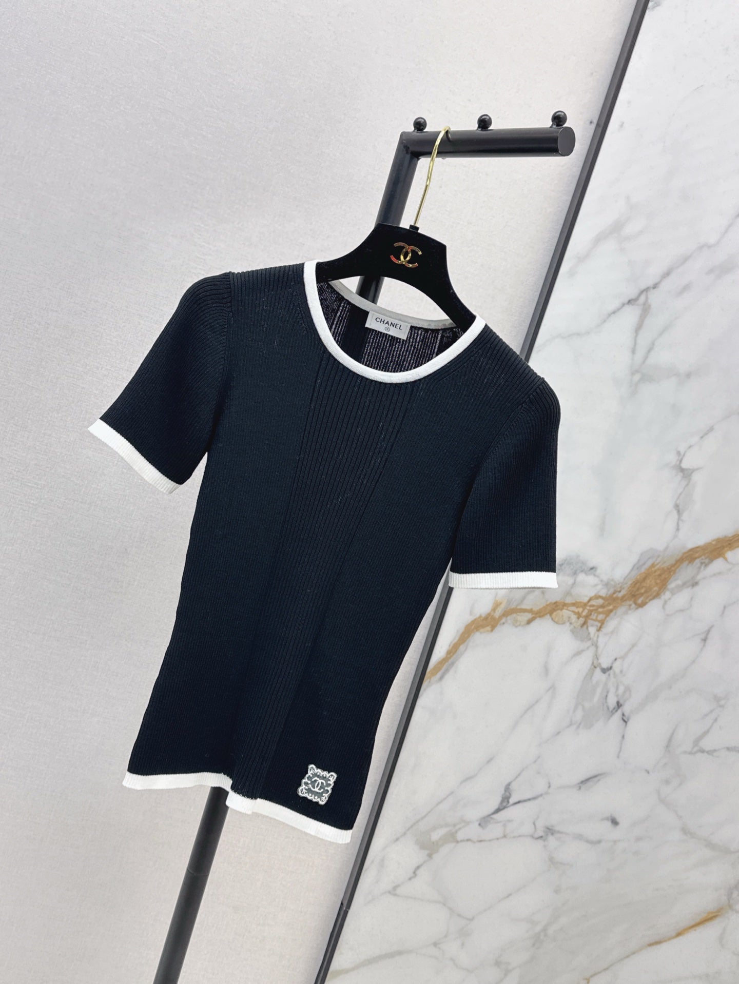 C*nel 25ss colorblock knitted top