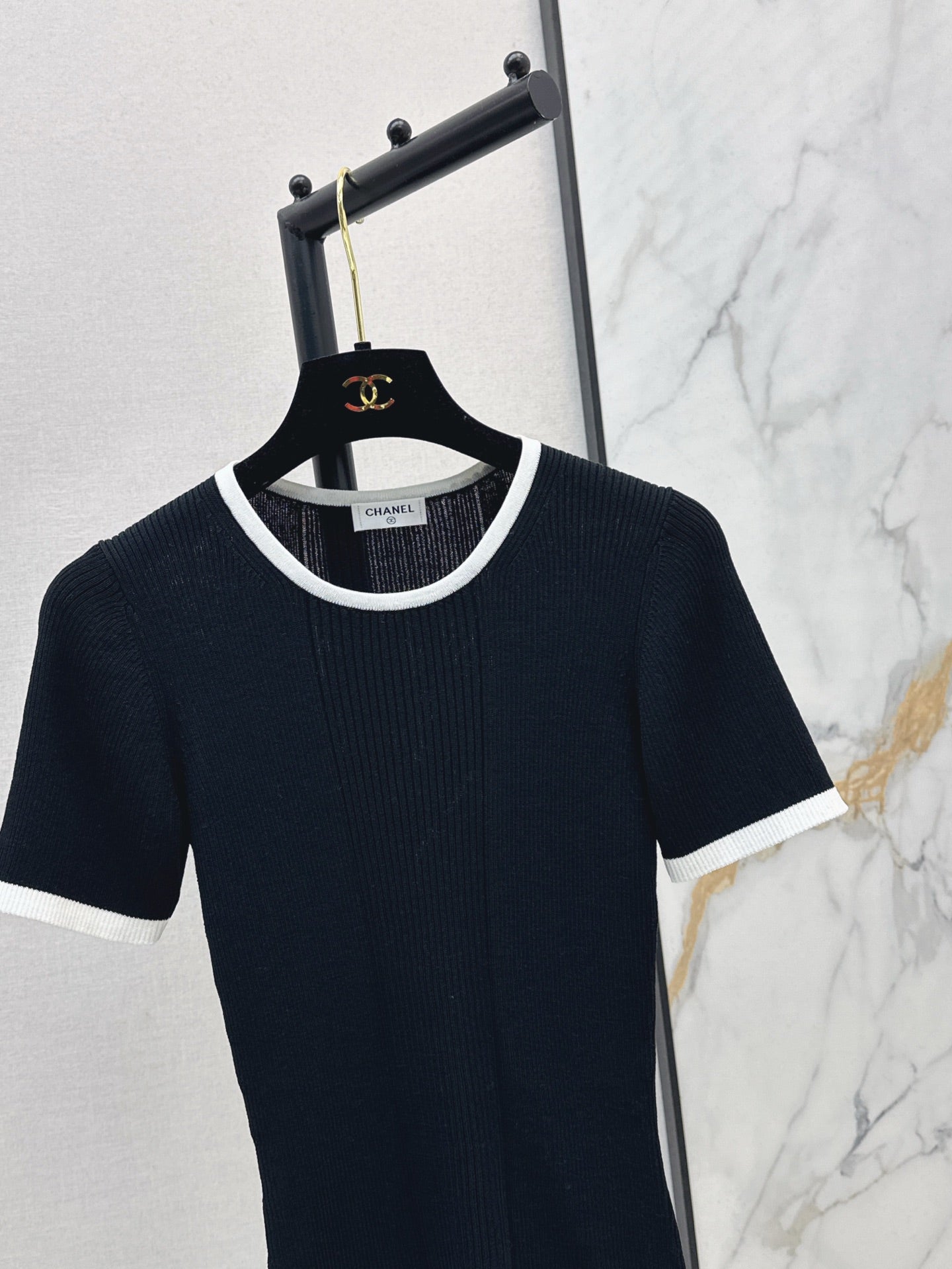 C*nel 25ss colorblock knitted top