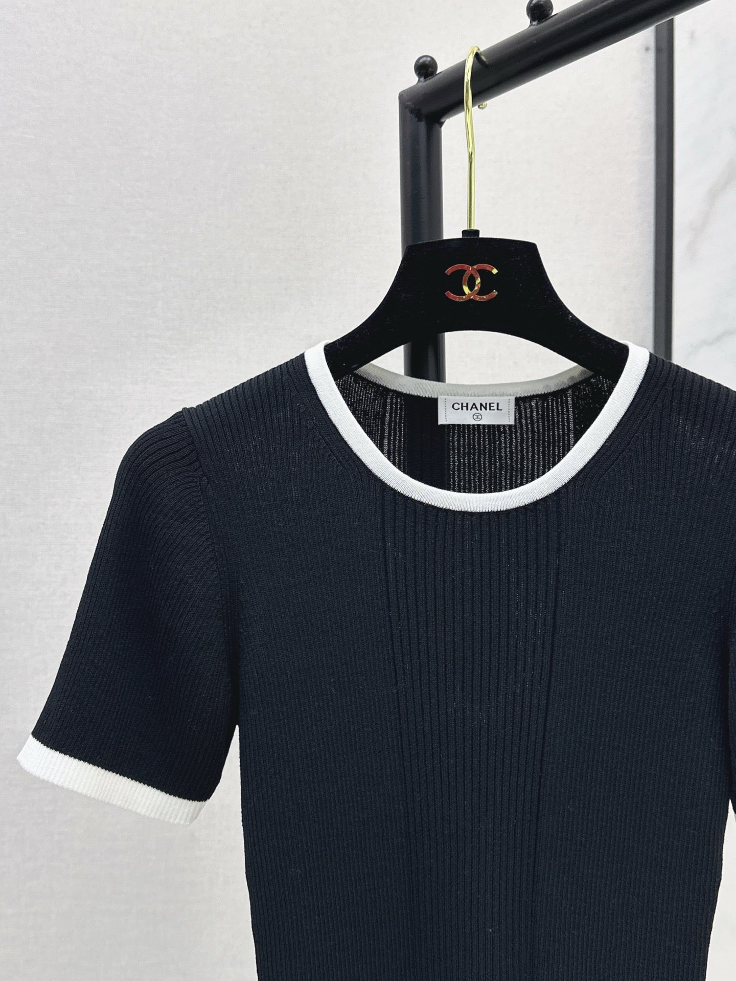 C*nel 25ss colorblock knitted top