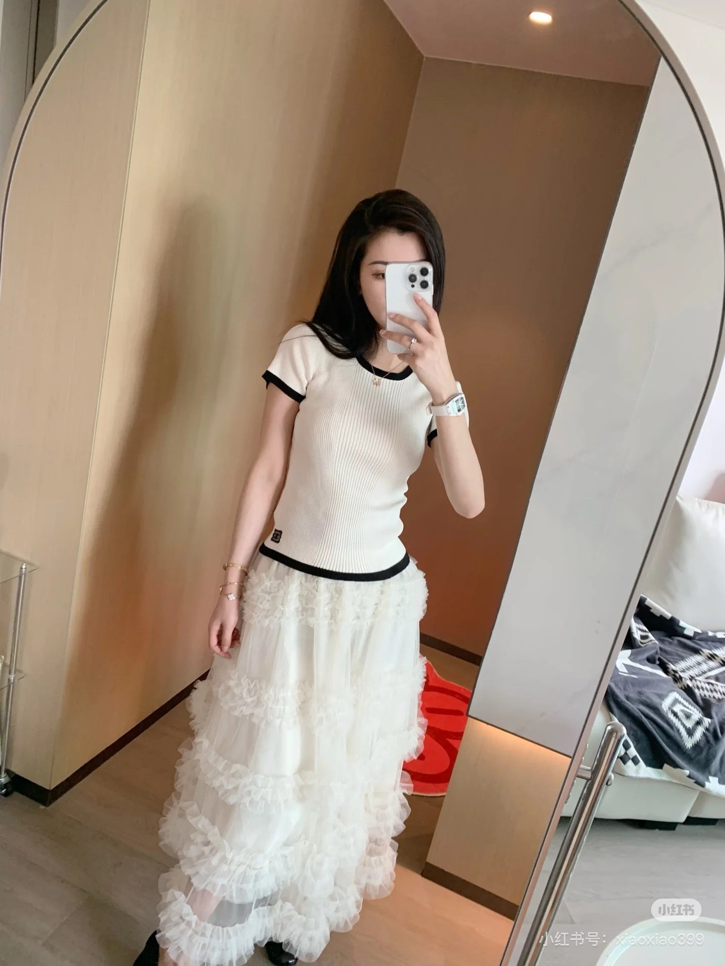 C*nel 25ss colorblock knitted top