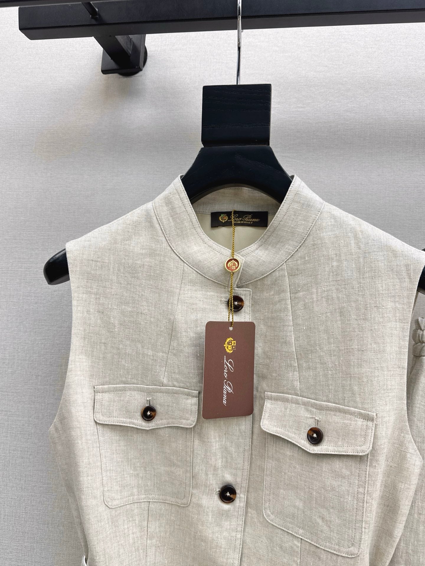 Lor*P 25ss belted vest + wide-leg pants set