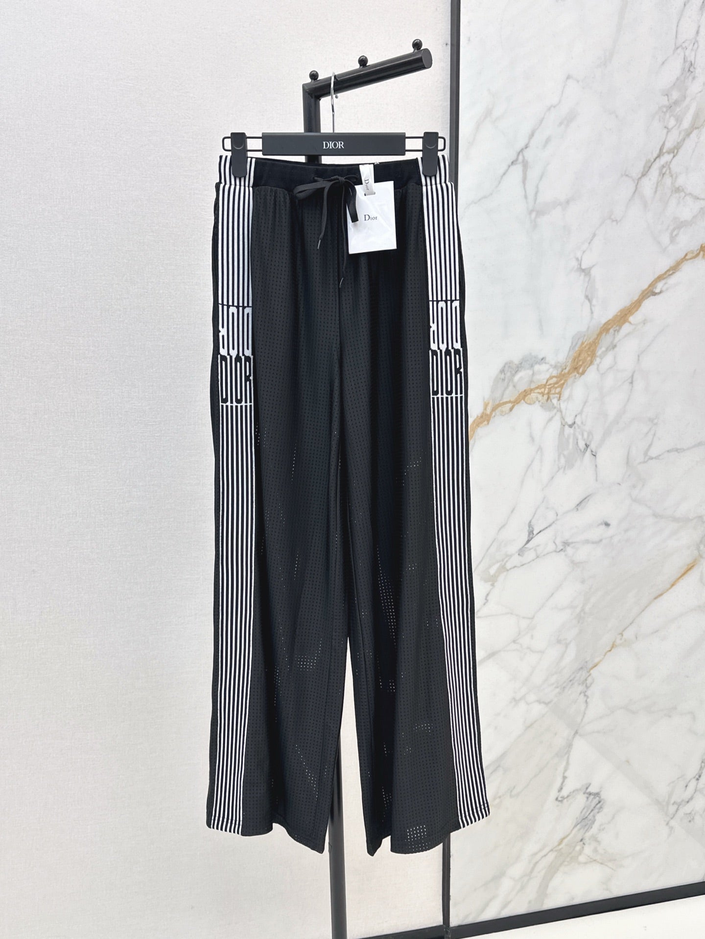 Gu* 25ss mesh pants with web