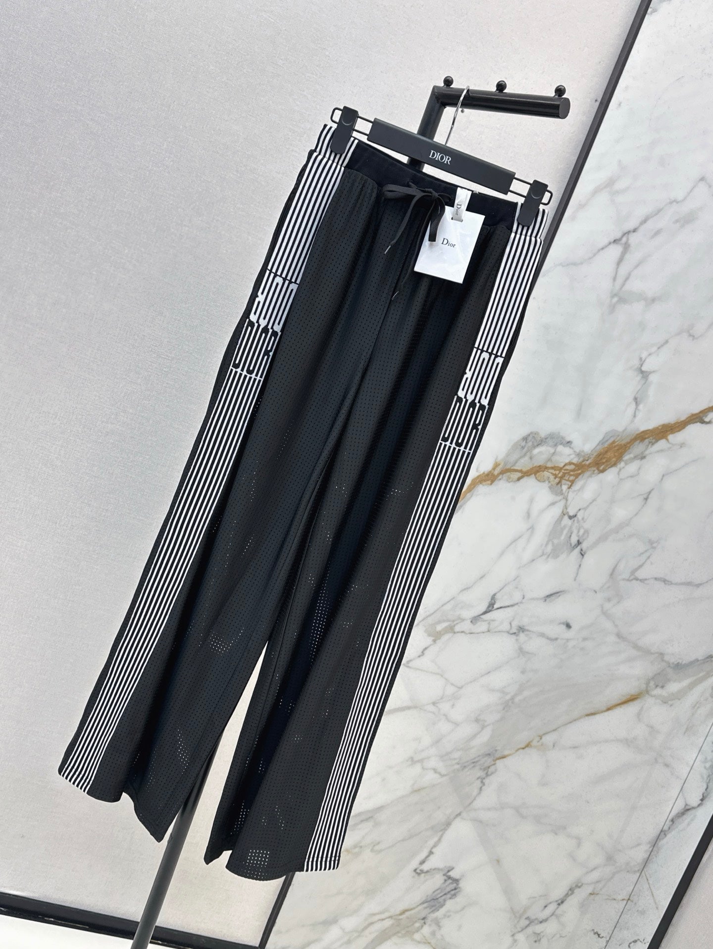 Gu* 25ss mesh pants with web