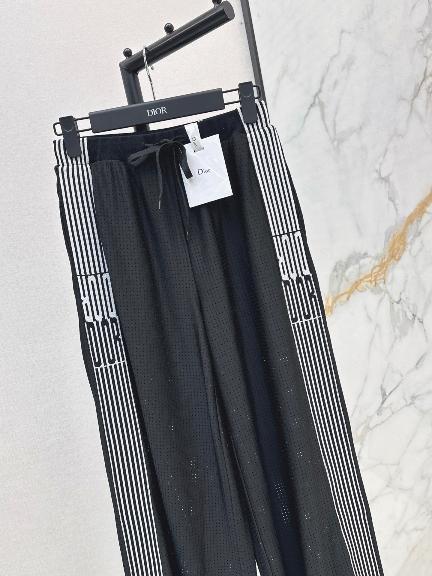 Gu* 25ss mesh pants with web