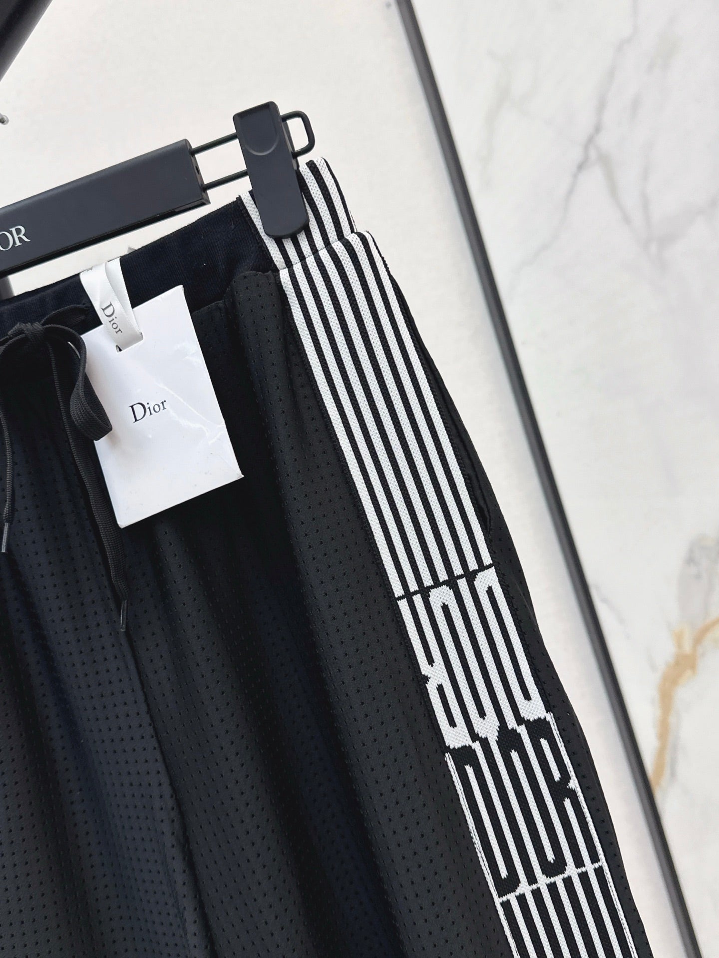 Gu* 25ss mesh pants with web